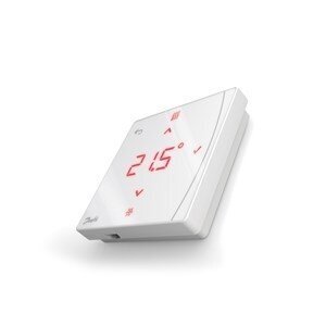 Bevielis virštinkinis patalpos temperatūros/drėgmės termostatas su ekranu ir IR jutikliu DANFOSS Icon2™ 1