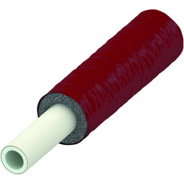 Daugiasluoksnis vamzdis su 6 mm apšiltinimu (raudona) TECEflex PE-Xc/AL/PE-RT 25 x 2,8 mm (50 m)