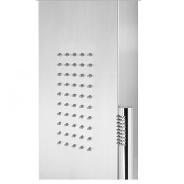 Inox dušo panelis Corsan Samsara su termostatiniu maišytuvu 1