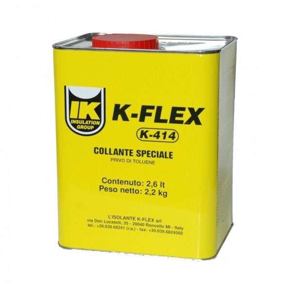 Klijai kaučiukiniai izoliacijai K-FLEX 2,6 l / 2,2 kg