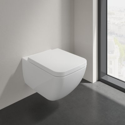 Pakabinamas unitazas VILLEROY & BOCH Collaro Direct Flush WC su Soft-close dangčiu, 4626HS01 2