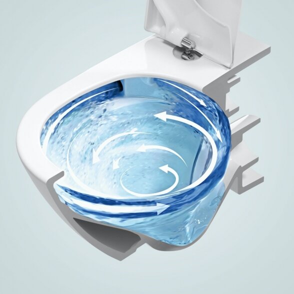Potinkinio WC rėmo (4 in 1 Brushed chrome) ir unitazo komplektas VILLEROY & BOCH Subway 3.0 Twist flush su slow close dangčiu ir ceramic plus danga 4
