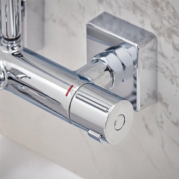 Termostatinė dušo sistema su snapu voniai HANSGROHE Vernis Shape 230, 26098000 2